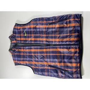 Nike Men's Plaid Puffer Vest reversible